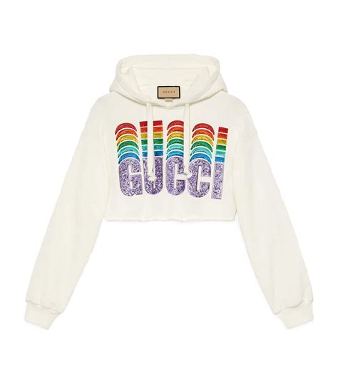 gucci crop top hoodie|real gucci top.